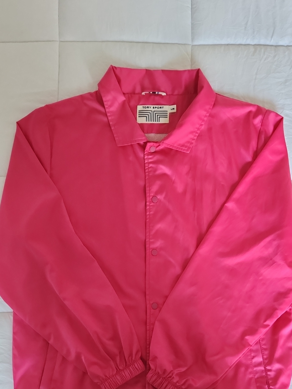 Tory Burch Sport Hot Pink Windbreaker Coach Jacket